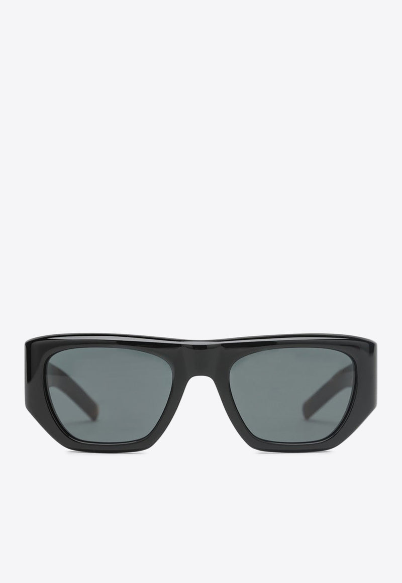 Saint Laurent Logo Square Sunglasses Gray 810815Y9956/R_YSL-1042