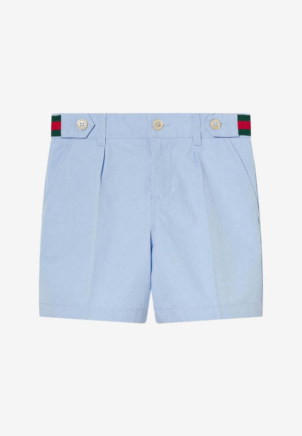 Gucci Kids Babies Web Ribbon Shorts Light Blue 810878XWA3E/Q_GUC-4850