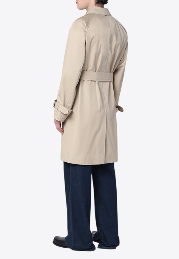 Burberry Single-Breasted Belted Trench Coat Beige 8108800150445/Q_BURBE-B9103