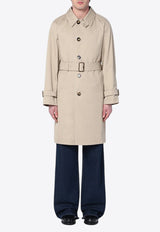 Burberry Single-Breasted Belted Trench Coat Beige 8108800150445/Q_BURBE-B9103