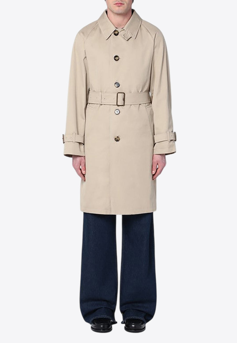 Burberry Single-Breasted Belted Trench Coat Beige 8108800150445/Q_BURBE-B9103