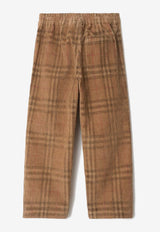 Burberry Kids Corduroy Checked Straight-Leg Pants Beige 8109048166128/R_BURBE-A7028