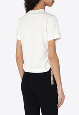 Burberry Check-Trimmed EKD T-shirt White 8109184163419/Q_BURBE-B8764