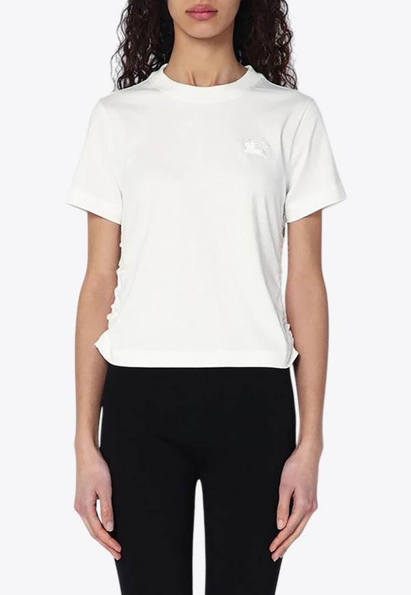 Burberry Check-Trimmed EKD T-shirt White 8109184163419/Q_BURBE-B8764