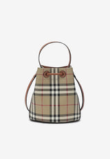 Burberry Mini Check Bucket Bag Beige 8109794155142/R_BURBE-A9534