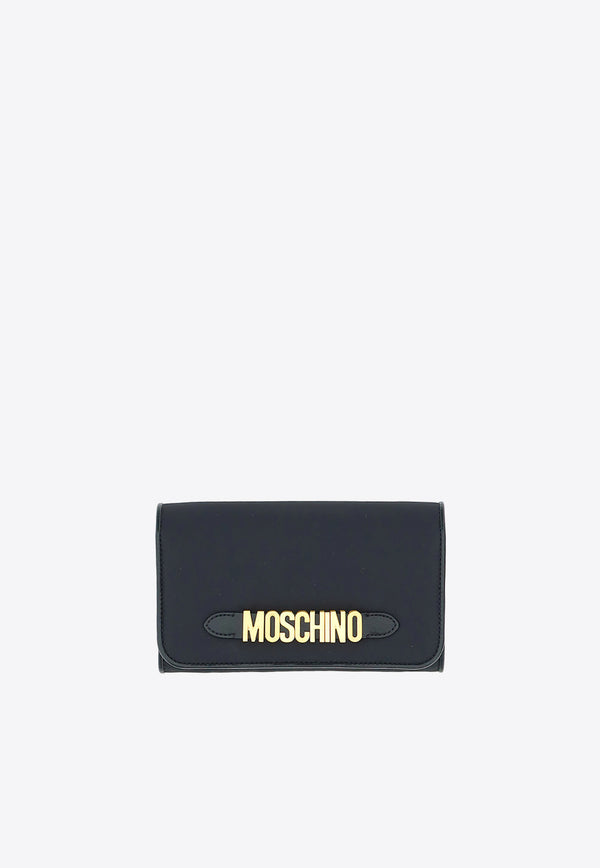 Moschino Logo Lettering Chain Clutch Black 8109_8202_B1555
