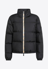 Burberry Check-Trimmed Puffer Jacket  Black 8110250168326/R_BURBE-A1189