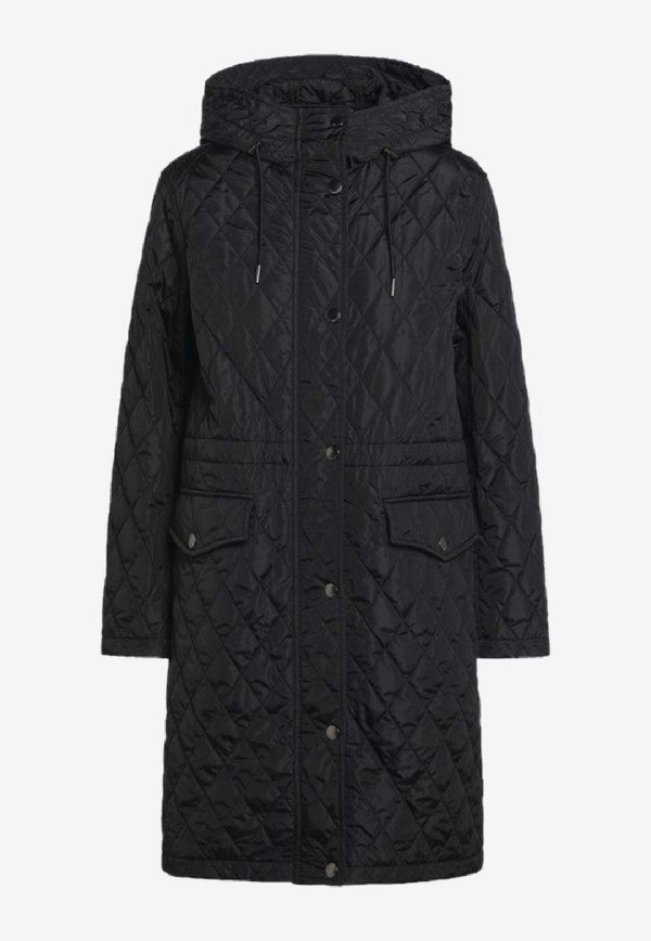 Burberry Quilted Hooded Jacket with Drawstring-Waist Black 8110325113072/R_BURBE-A1189