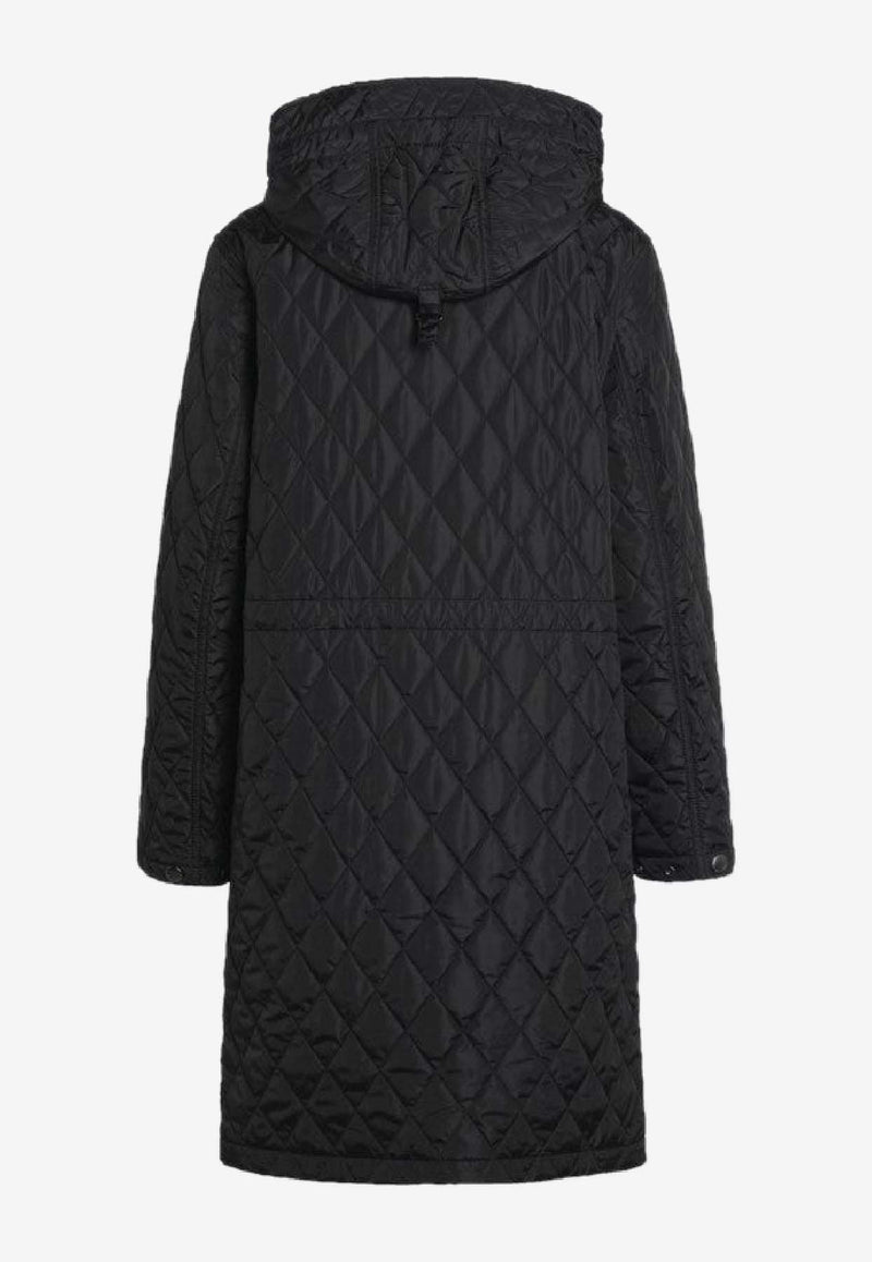 Burberry Quilted Hooded Jacket with Drawstring-Waist Black 8110325113072/R_BURBE-A1189