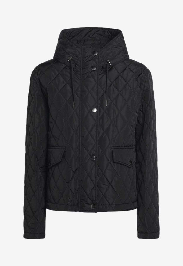 Burberry Quilted Cropped Jacket Black 8110329166468/R_BURBE-A1189