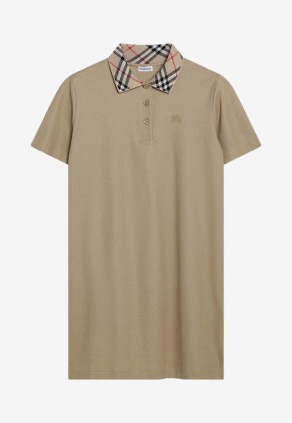 Burberry EKD Embroidered Mini Polo T-shirt Dress Beige 8110342121046/R_BURBE-B8626