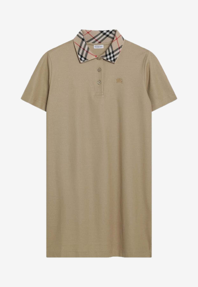 Burberry EKD Embroidered Mini Polo T-shirt Dress Beige 8110342121046/R_BURBE-B8626