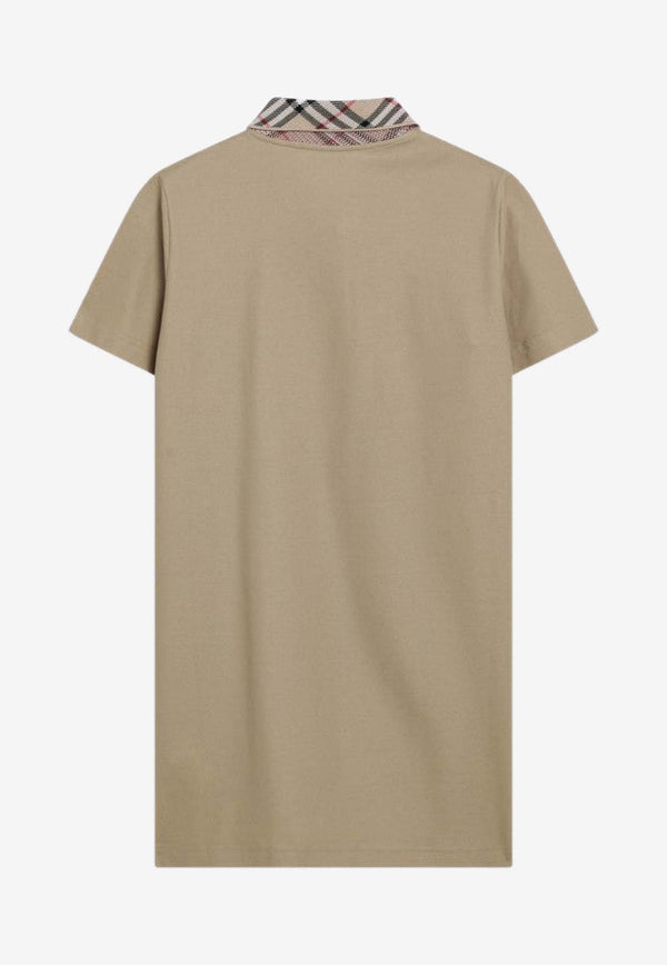 Burberry EKD Embroidered Mini Polo T-shirt Dress Beige 8110342121046/R_BURBE-B8626