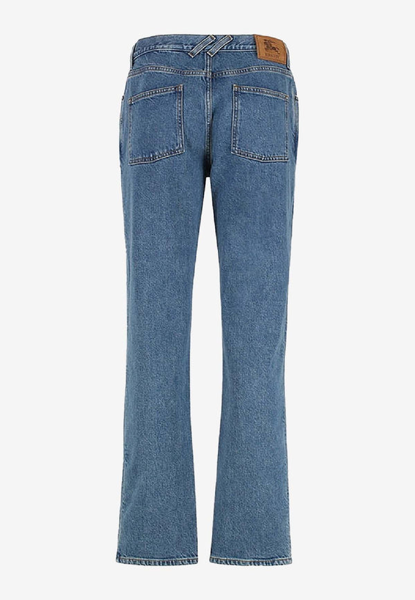 Burberry Logo Patch Straight-Leg Jeans Blue 8110739168016/R_BURBE-A1322