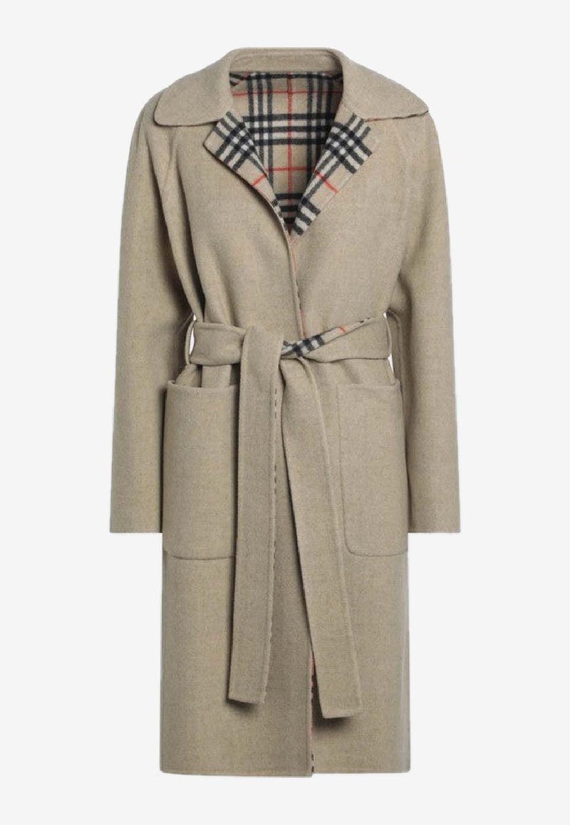 Burberry Reversible Belted Wool Coat Sand 8110900167367/R_BURBE-B9368