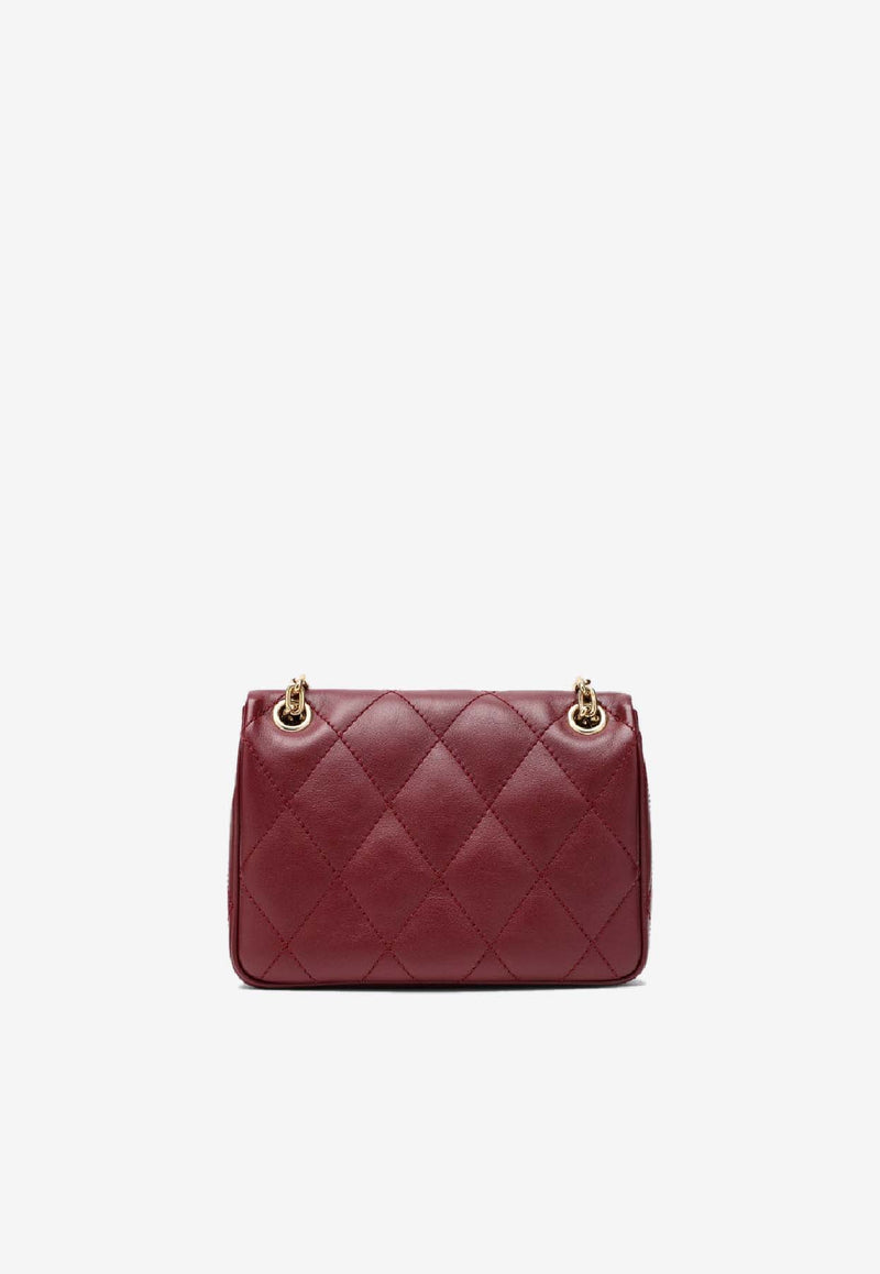 Burberry Medium Strand Quilted Leather Crossbody Bag Burgundy 8111260166983/R_BURBE-A4587