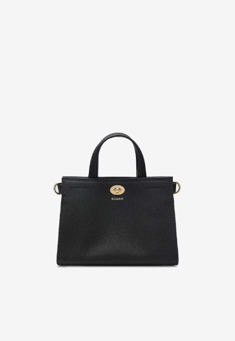 Burberry Mini Cotswolds Leather Tote Bag Black 8111350165826/R_BURBE-A1189