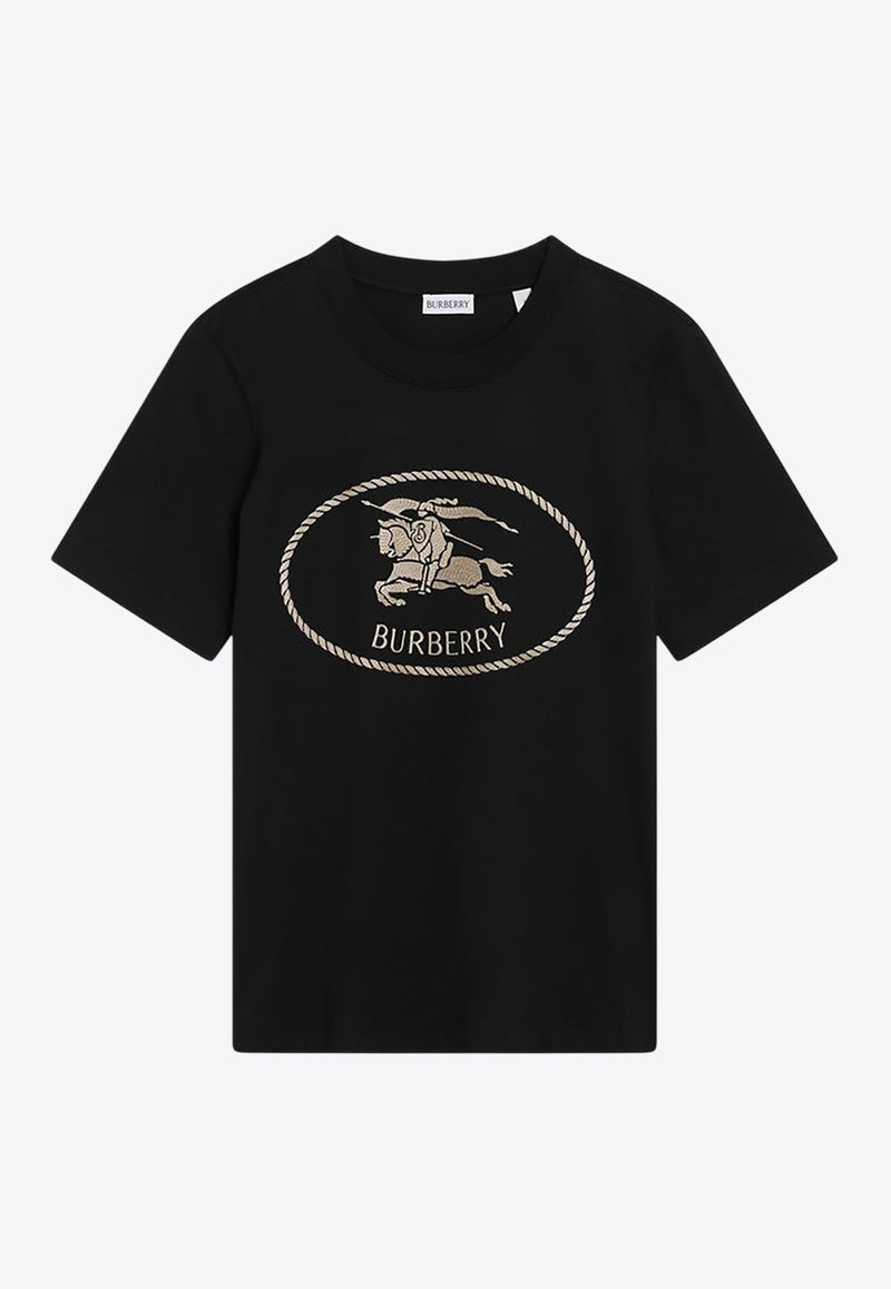 Burberry EKD Print Crewneck T-shirt Black 8111658163419/R_BURBE-A1189