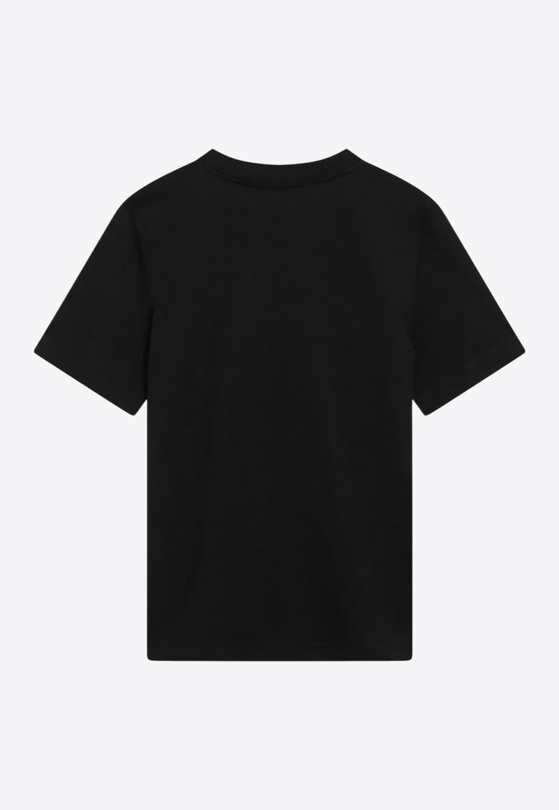 Burberry EKD Print Crewneck T-shirt Black 8111658163419/R_BURBE-A1189