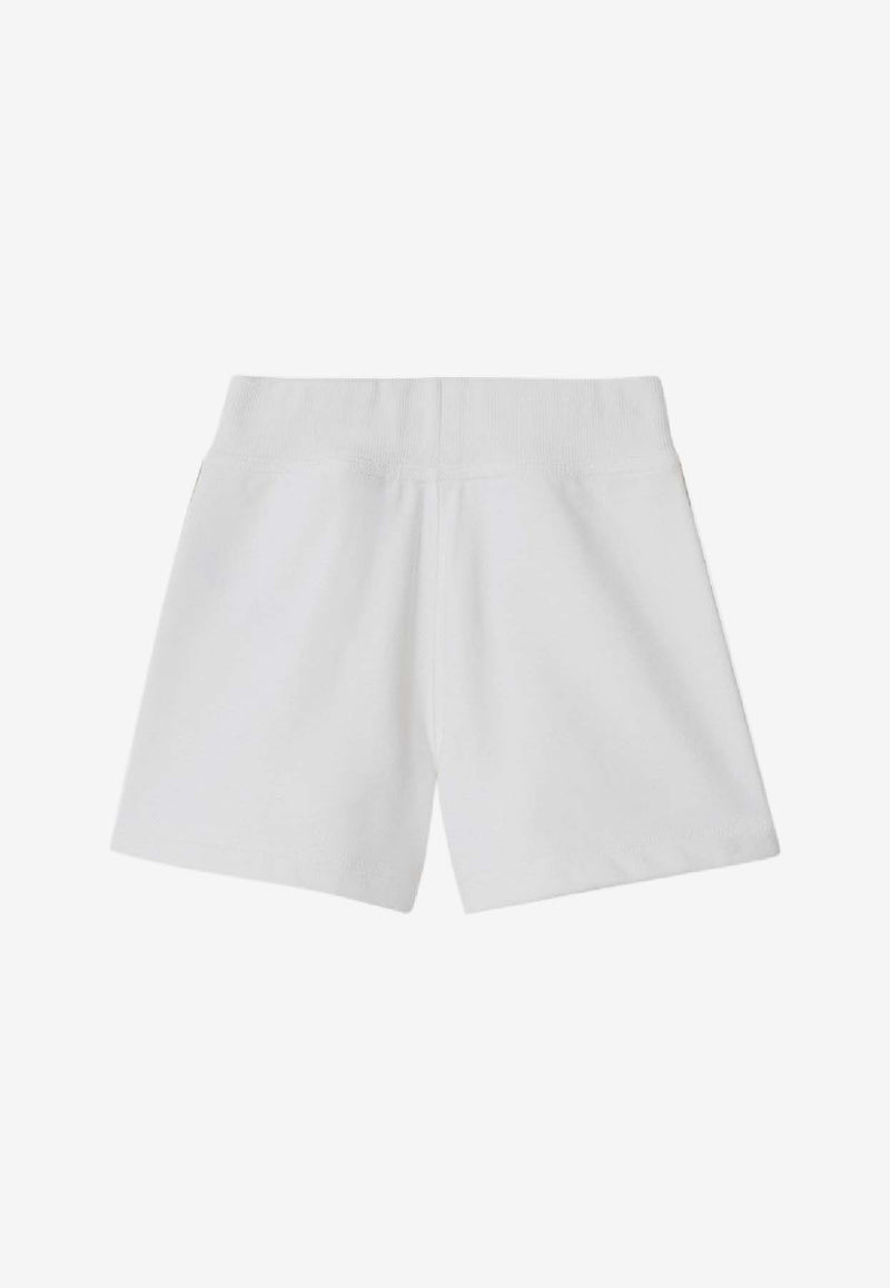 Burberry Kids Girls Check-Trimmed Shorts White 8111904148165/S_BURBE-A1464