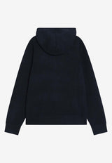 Burberry EKD Zip-Up Hooded Sweatshirt Blue 8112133168587_BURBE-A1222