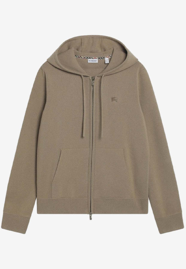 Burberry EKD Zip-Up Sweatshirt in Cashmere-Blend Beige 8112140168587/R_BURBE-B8626