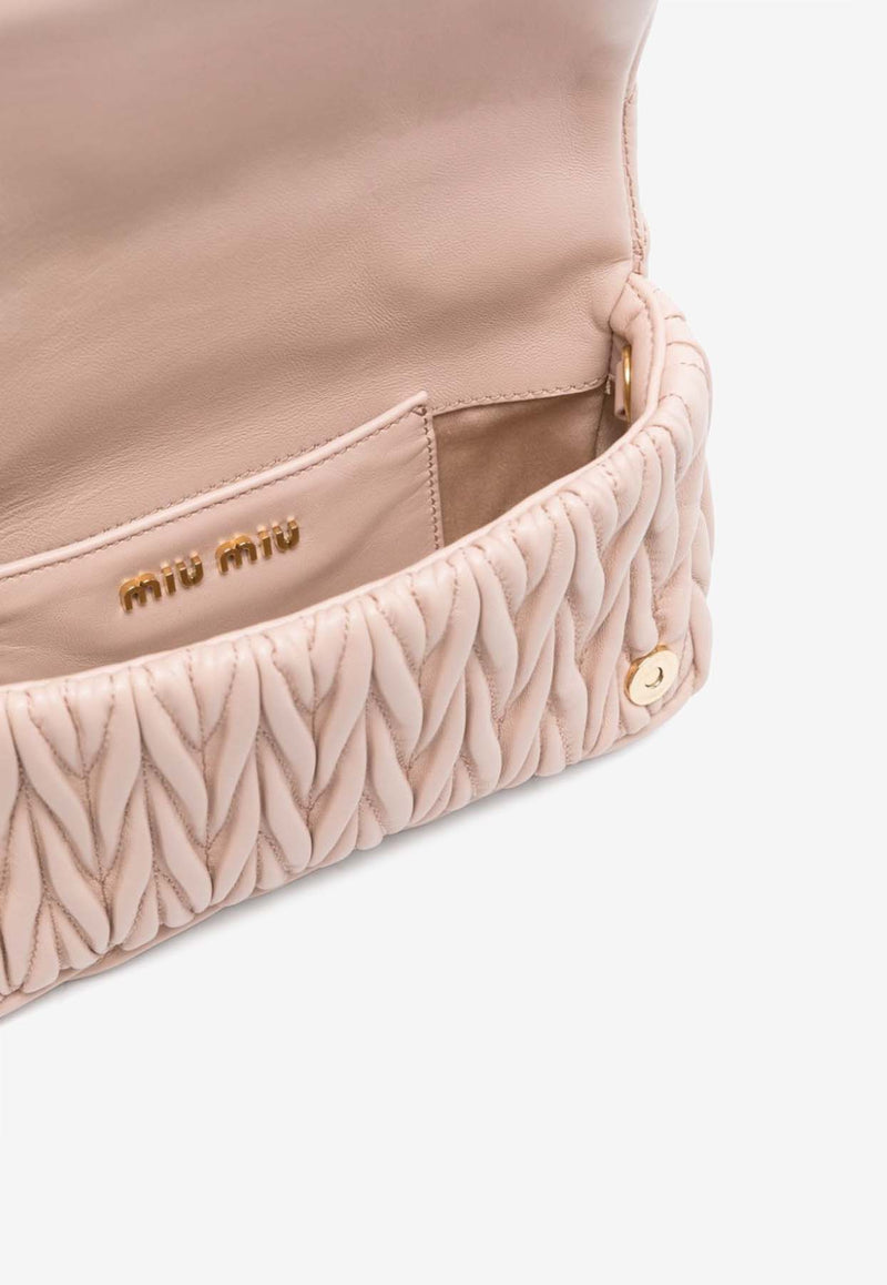 Miu Miu Mini Matelassé Leather Crossbody Bag Pink 5BP086VCOON88_F0236