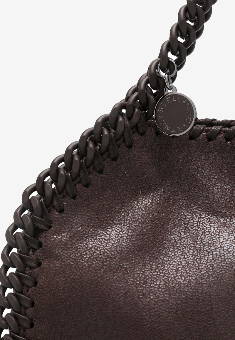 Stella McCartney Mini Falabella Enamel Tote Bag Mahogany 371223WP0455_7745