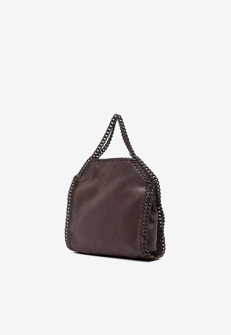 Stella McCartney Tiny Falabella Enamel Tote Bag Mahogany 391698WP0455_7745