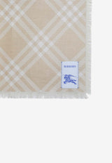 Burberry Check Silk and Wool Scarf Beige 8112462154733/S_BURBE-B9719
