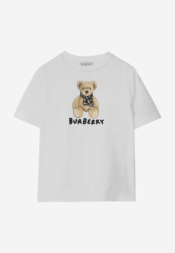 Burberry Kids Babies Thomas Bear Print T-shirt White 8112507153156/R_BURBE-A1464