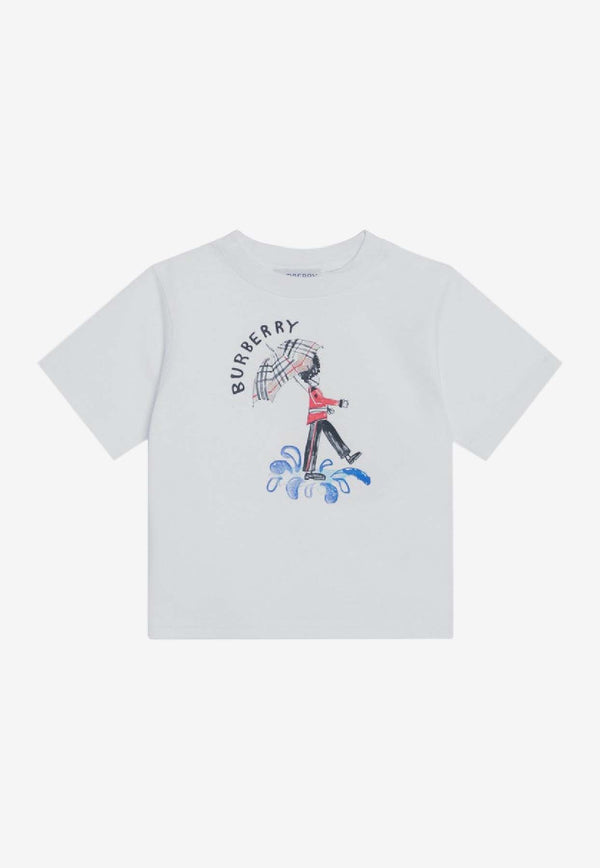 Burberry Kids Boys London Guard Print T-shirt White 8112573153156/R_BURBE-A1464