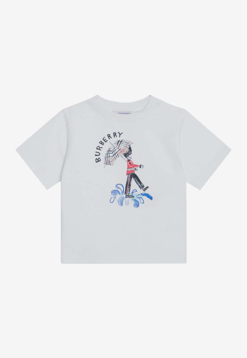 Burberry Kids Boys London Guard Print T-shirt White 8112573153156/R_BURBE-A1464