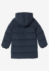 Burberry Kids Boys Down Hooded Jacket Blue 8112858151937/R_BURBE-C1101