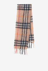Burberry Mohair-Blend Check Scarf Beige 8112967168658/R_BURBE-B9719