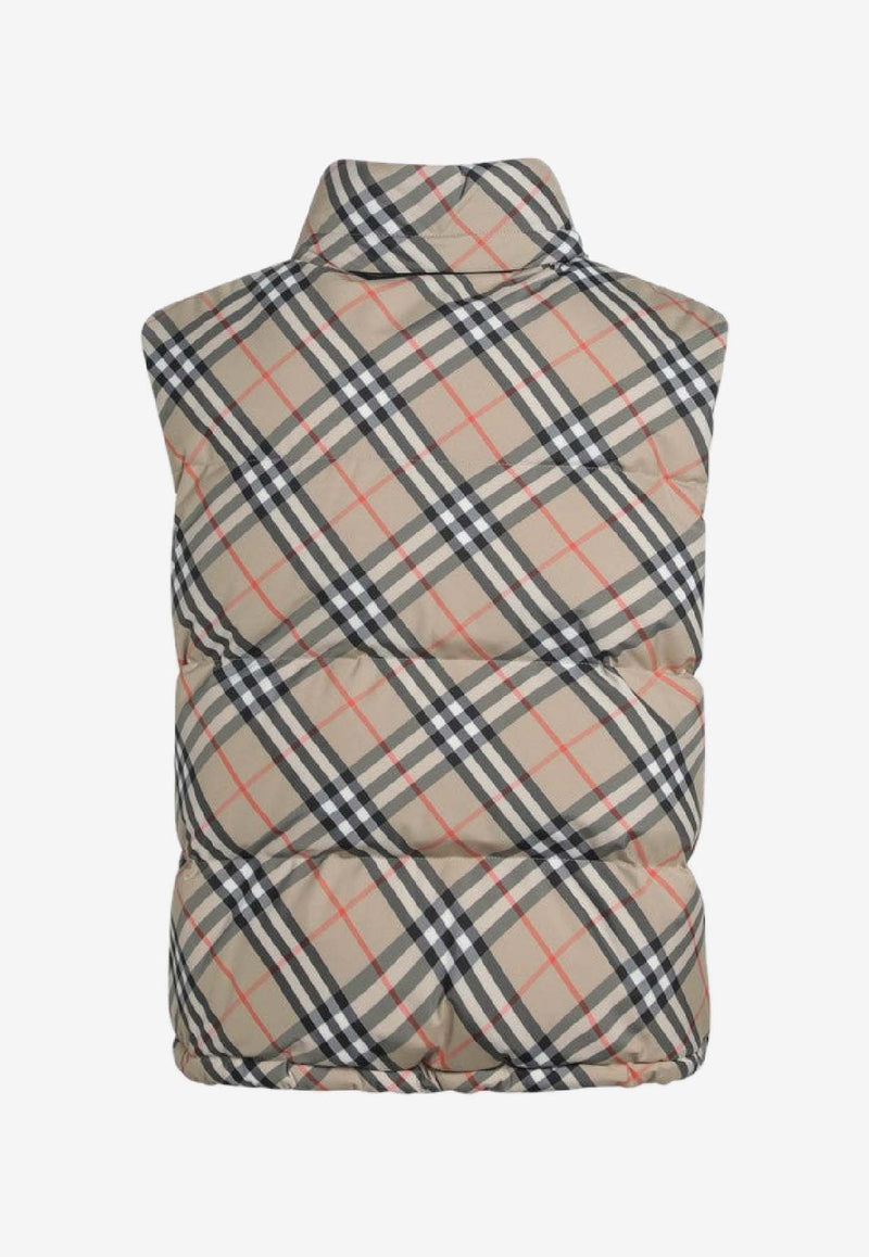 Burberry Signature Check Padded Gilet Sand 8113139168455/R_BURBE-B9368