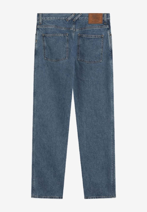 Burberry Logo Patch Straight-Leg Jeans Blue 8113154168016/R_BURBE-A1322