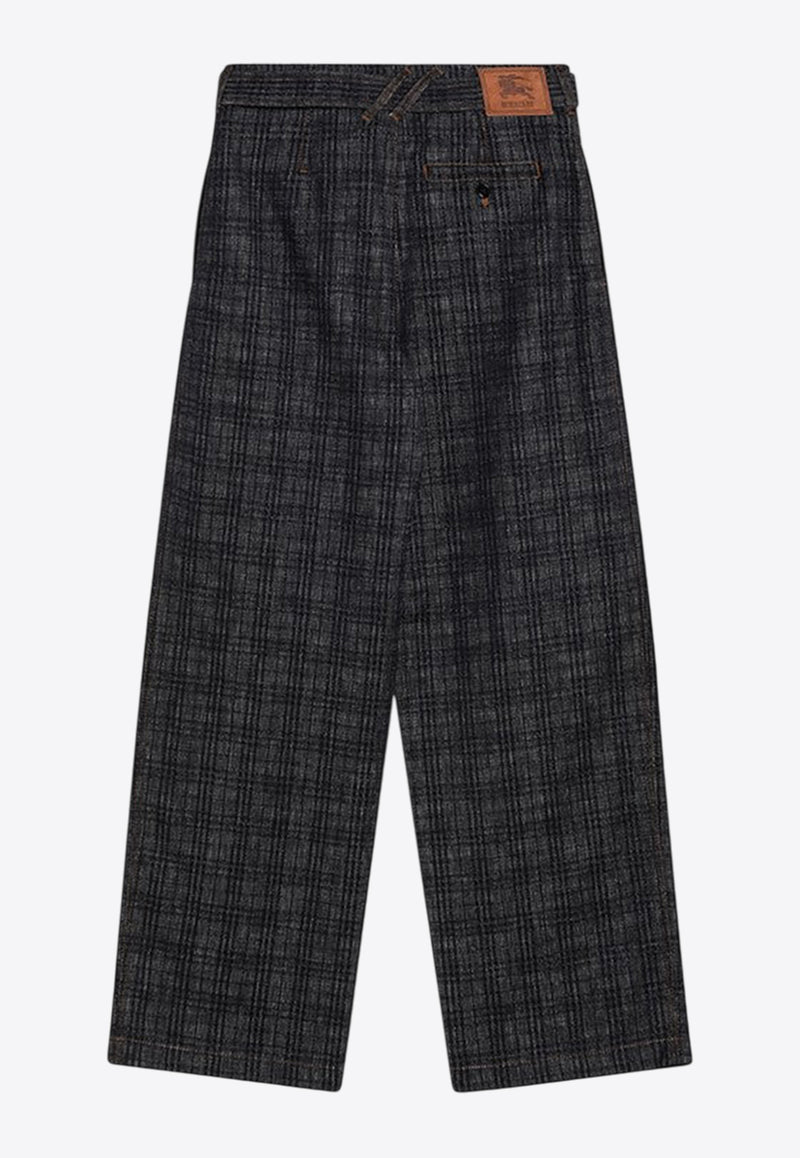 Burberry Checked Straight-Leg Jeans Blue 8113155168357/R_BURBE-A5924