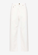 Golden Goose DB Star Stud Straight-Leg Jeans White GMP01186P000980_10190