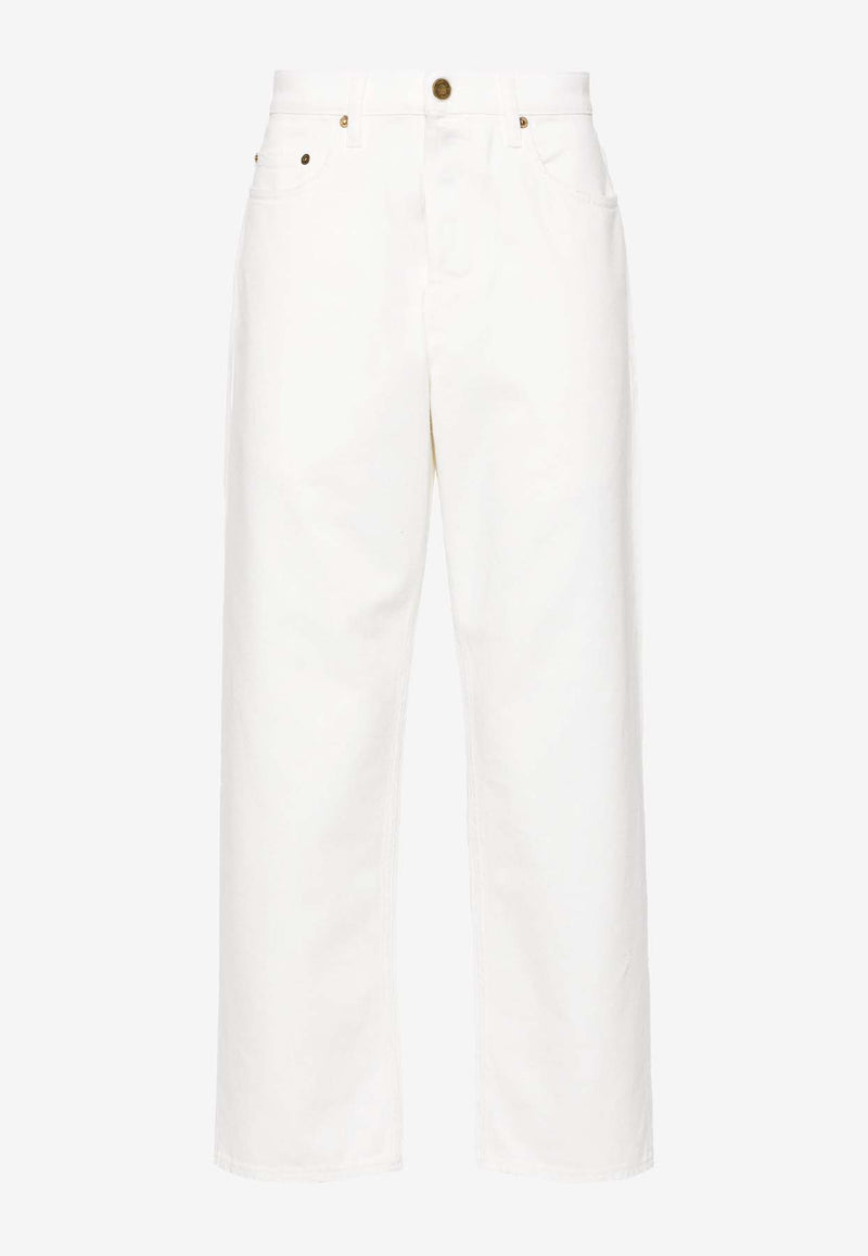 Golden Goose DB Star Stud Straight-Leg Jeans White GMP01186P000980_10190