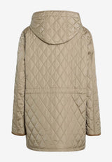 Burberry Quilted Hooded Jacket with Drawstring-Waist Beige 8113254166468/R_BURBE-B8626
