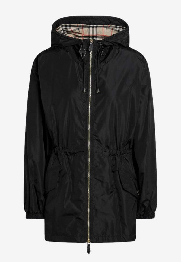 Burberry Hooded Zip-Up Parka Jacket Black 8113522166468/R_BURBE-A1189
