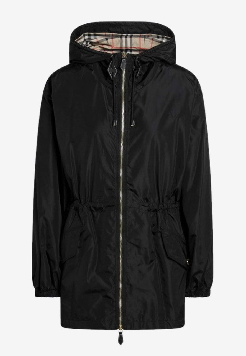 Burberry Hooded Zip-Up Parka Jacket Black 8113522166468/R_BURBE-A1189