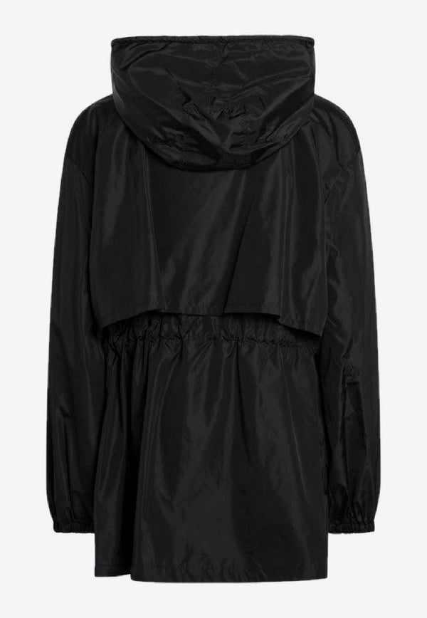 Burberry Hooded Zip-Up Parka Jacket Black 8113522166468/R_BURBE-A1189