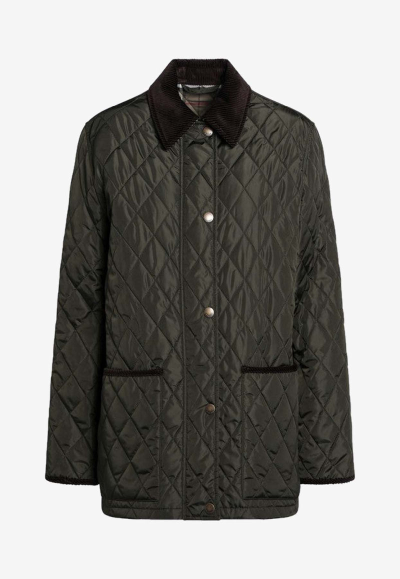 Burberry Quilted Country Jacket Dark Green 8113591166468/R_BURBE-C2491