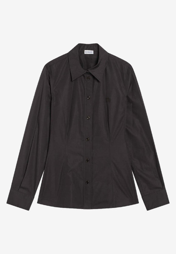 Burberry Buttoned Long-Sleeved Shirt Brown 8113598158871/R_BURBE-B8757