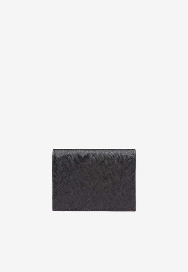 Prada Small Saffiano Leather Wallet Black 1MV204QWA_F0002