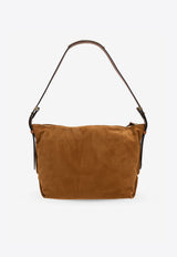 Isabel Marant Leyden Suede Shoulder Bag Cognac PP0037FAA4C02M_50CO