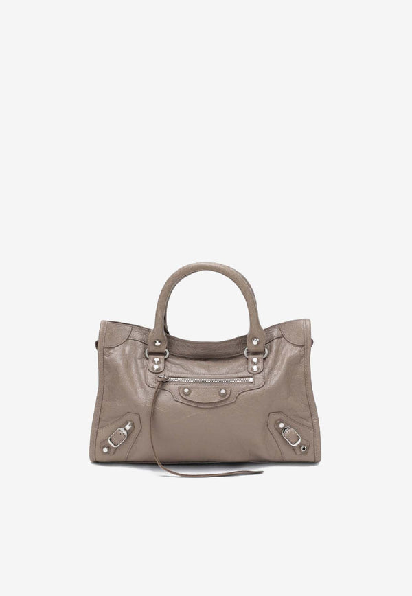 Balenciaga Small Le City Nappa Leather Tote Bag Beige 8114422ABV8/R_BALEN-2914