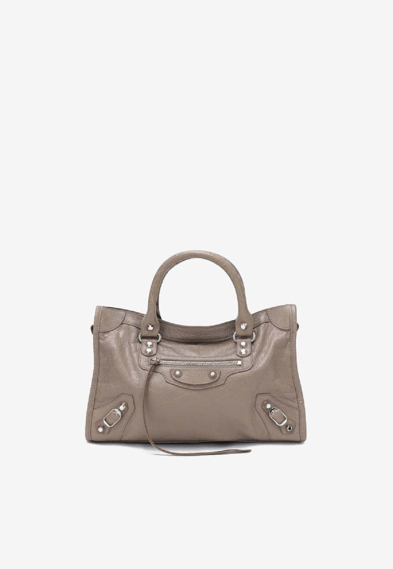 Balenciaga Small Le City Nappa Leather Tote Bag Beige 8114422ABV8/R_BALEN-2914